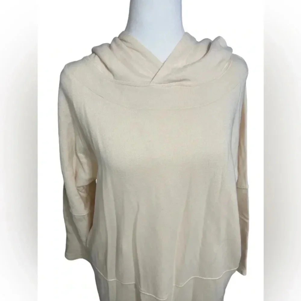 INTIMATELY free people small beach oversized hoodie cream